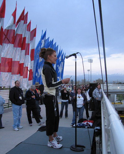 Megan at 2007 SLC Marathon